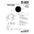 SONY XS-6031 Manual de Servicio