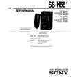SONY SS-H551 Manual de Servicio