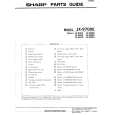 SHARP JX-9700E Catálogo de piezas