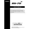 ROLAND RS-70 Manual de Usuario