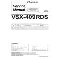 PIONEER VSX-409RDS/MYXJIGR Manual de Servicio