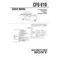 SONY CFS-E10 Manual de Servicio