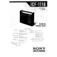 SONY ICF-111B Manual de Servicio