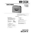 SONY WM-EX334 Manual de Servicio