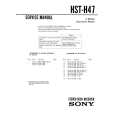 SONY HST-H47 Manual de Servicio
