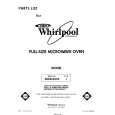 WHIRLPOOL MW8650XS1 Catálogo de piezas