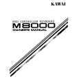 KAWAI M8000 Manual de Usuario