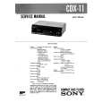 SONY CDX11 Manual de Servicio