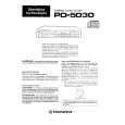 PIONEER PD5030 Manual de Usuario