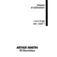 ARTHUR MARTIN ELECTROLUX AW1049T1 Manual de Usuario
