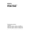 SONY PCM-7040 Manual de Servicio
