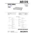 SONY AVD-S10 Manual de Servicio
