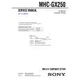 SONY MHCGX250 Manual de Servicio