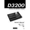 KORG D3200 Manual de Usuario