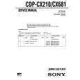 SONY CDPCX681 Manual de Servicio