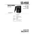 SONY SS-H550 Manual de Servicio