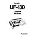 PANASONIC UF130 Manual de Usuario
