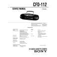 SONY CFD-112 Manual de Servicio