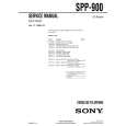 SONY SPP900 Manual de Servicio