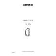 ZANUSSI TL574 Manual de Usuario ZANUSSI TL574 Manual de Usuario