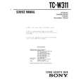 SONY TCW311 Manual de Servicio
