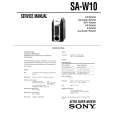 SONY SA-W10 Manual de Servicio