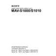 SONY MAV-S1010 Manual de Servicio