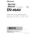 PIONEER DV-49AV/KUXZT/CA Manual de Servicio