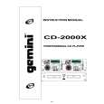 GEMINI CD-2000X Manual de Usuario