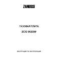 ZANUSSI ZCG052GW Manual de Usuario