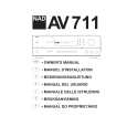 NAD AV711 Manual de Usuario