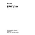 SONY BKW-L404 Manual de Servicio