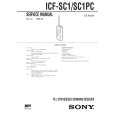 SONY ICFSC1 Manual de Servicio