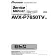 PIONEER AVX-P7650TV Manual de Servicio