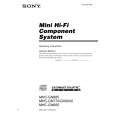 SONY MHCGN660 Manual de Usuario