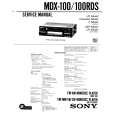 SONY MDX-100RDS Manual de Servicio