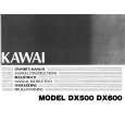 KAWAI DX600 Manual de Usuario
