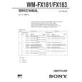 SONY WMFX183 Manual de Servicio