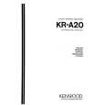 KENWOOD KR-A20 Manual de Usuario