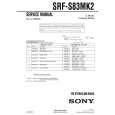 SONY SRFS83MK2 Manual de Servicio