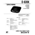 SONY D-830K Manual de Servicio