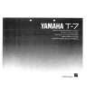 YAMAHA T-7 Manual de Usuario
