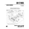 SONY XR-F21RDS Manual de Servicio