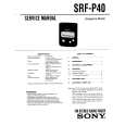 SONY SRF-P40 Manual de Servicio