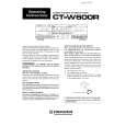 PIONEER CT-W600R Manual de Usuario PIONEER CT-W600R Manual de Usuario