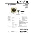 SONY SRSD2100 Manual de Servicio