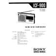 SONY ICF-900 Manual de Servicio