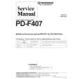 PIONEER PD-F407/RDXJ Manual de Servicio