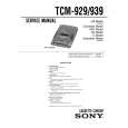 SONY TCM-939 Manual de Servicio