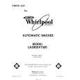 WHIRLPOOL LA5800XTF0 Catálogo de piezas